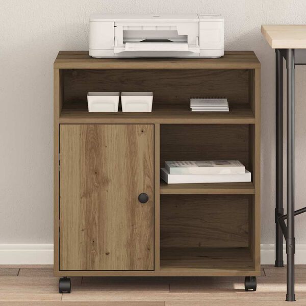 vidaXL Stojak na drukarkę dąb artisan 60 x 50 x 67 cm