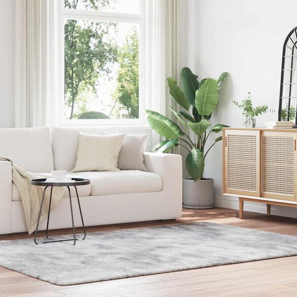 vidaXL Dywan shaggy z długim włosiem, NAVARRA, srebrnoszary, 160x230cm