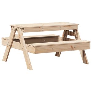vidaXL St&oacute;ł piknikowy dla dzieci, 88x97x52 cm, lite drewno sosnowe
