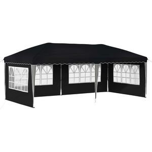 vidaXL Namiot imprezowy rozkładany 575 x 289 x 245 cm antracytowy