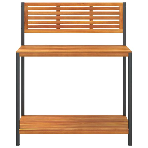 vidaXL Ogrodowy st&oacute;ł roboczy, 90x50x110 cm, drewno akacjowe i stal