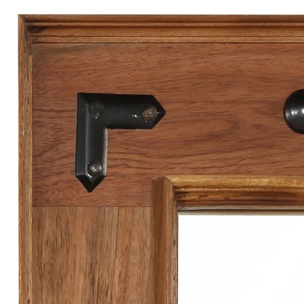 vidaXL Lustro z ramą z litego drewna akacjowego, 50 x 80 cm