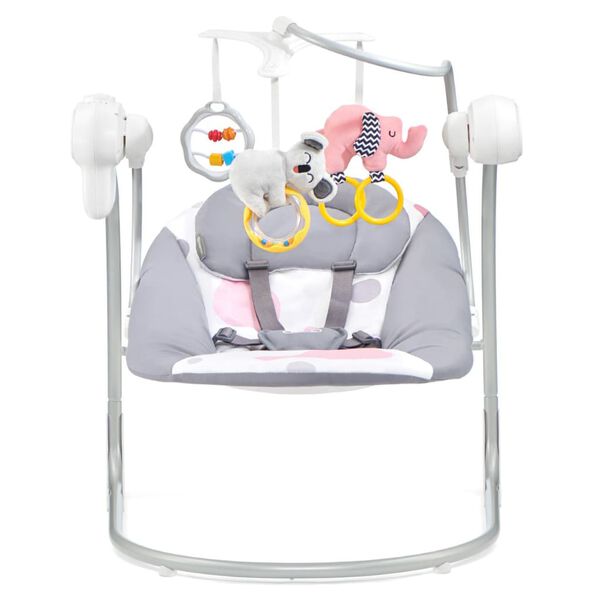 Kinderkraft Bujaczek dziecięcy MINKY, r&oacute;żowo-szary