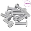 vidaXL Śruba 12 pcs Srebrny 8 x 28 mm Stal