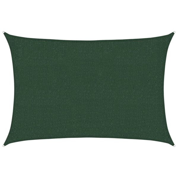 vidaXL Żagiel przeciwsłoneczny, 160 g/m&sup2;, ciemnozielony, 2x3 m, HDPE