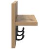 vidaXL Wieszak na płaszcze montowany na ścianie Dąb rzemieślniczy
