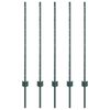 vidaXL Słupek ogrodzeniowy. 5 pcs Zielony 140 cm Stal