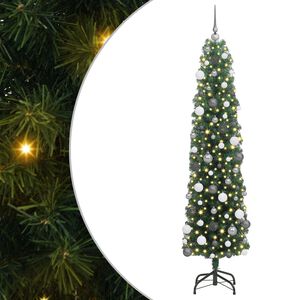 vidaXL Sztuczna choinka z podstawą Zielony 180 cm PVC, stal i plastik
