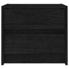 vidaXL Szafka nocna, czarna, 40x30,5x35,5 cm, lite drewno sosnowe