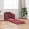 vidaXL Sofa Bed 60cm Czerwone wino tkanina