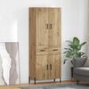 vidaXL Highboard z szufladą Dąb rzemieślniczy 69,5 x 34 x 180 cm