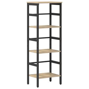 vidaXL P&oacute;łka na książki 3 poziomy 40 x 29,5 x 115 cm Dąb Sonoma