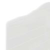 vidaXL Zagł&oacute;wek Błyszcząca biel 75 cm Materiał drewnopochodny