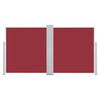 vidaXL Zwijana markiza boczna, 140 x 600 cm, czerwona