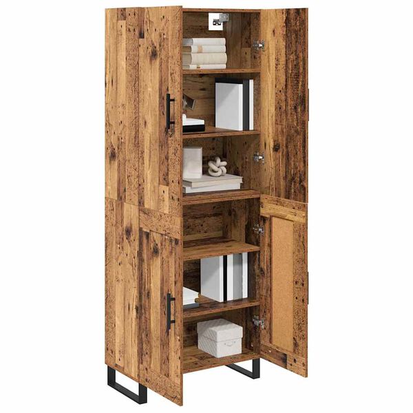 vidaXL Highboard 2 pcs Stare drewno 69,5 x 34 x 180 cm