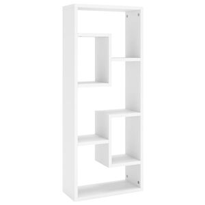 vidaXL P&oacute;łka ścienna, biała, 36x16x90 cm, materiał drewnopochodny