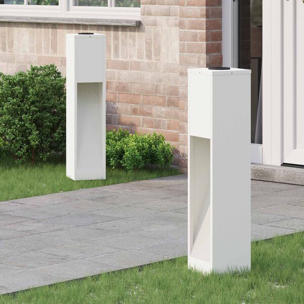 vidaXL Solarna Lampa LED na Ścieżkę 2 pcs Biały