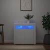 vidaXL Szafka z oświetleniem LED, biała, 80 x 35 x 75 cm
