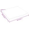 vidaXL Blat stołu, 60x60x(2-4) cm, surowe lite drewno dębowe