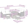 vidaXL Zestaw Sof na Ogr&oacute;d 11 pcs Beżowy i jasnoszary polirattan