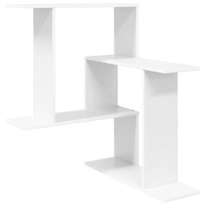 vidaXL P&oacute;łka ścienna Biały 67 x 67 x 87 cm Drewno inżynieryjne