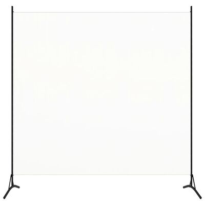 vidaXL Parawan pokojowy, biały, 175 x 180 cm, tkanina