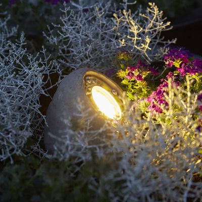 Luxform Lampa ogrodowa LED Tatra, kamienna szarość