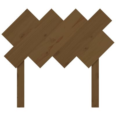 vidaXL Wezgłowie łóżka, miodowy brąz, 92x3x81 cm, drewno sosnowe