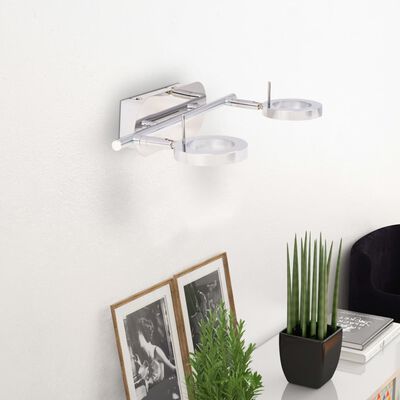 vidaXL Lampa sufitowa/ścienna LED z 2 diodami, ciepłe białe światło