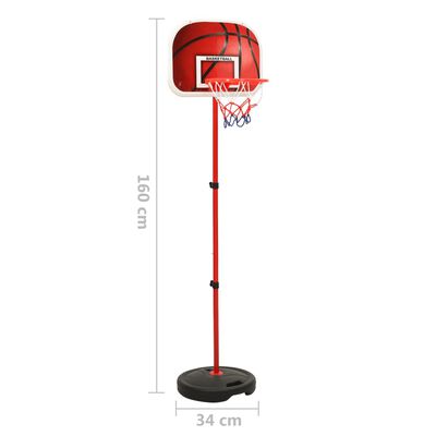 vidaXL Zestaw do koszykówki dla dzieci, regulowany, 160 cm