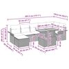 vidaXL Zestaw Sof na Ogr&oacute;d z przechowywaniem 8 pcs Beżowy Polirattan
