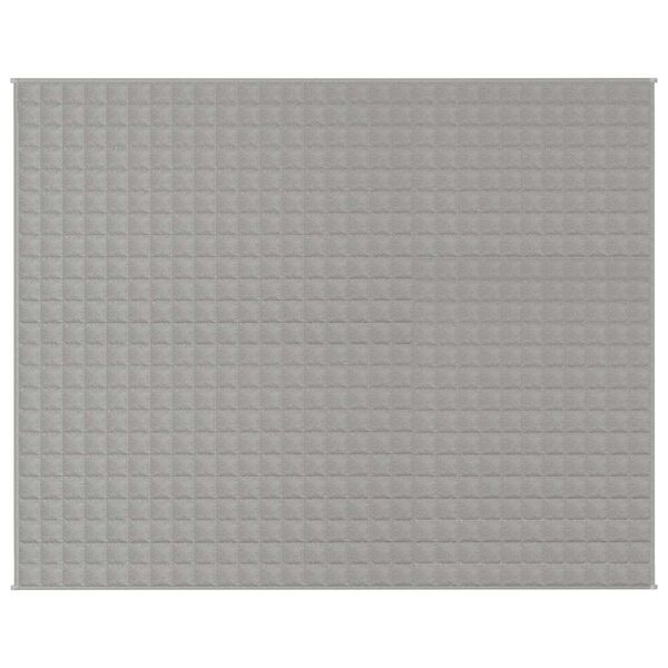 vidaXL Koc obciążeniowy, szary, 235x290 cm, 15 kg, tkanina