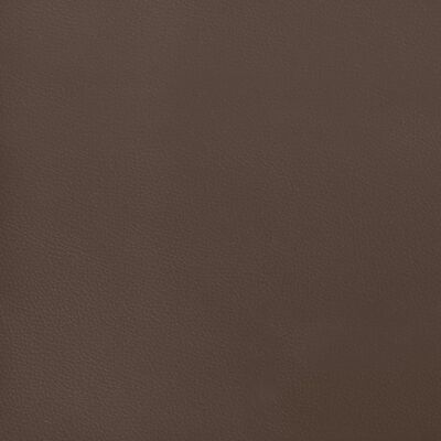 vidaXL Materac kieszeniowy, brązowy, 120x200x20 cm, sztuczna skóra