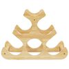 vidaXL Stojak na 6 butelek wina, 35x18x25,5 cm, bambus