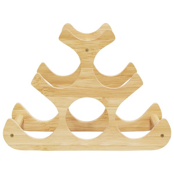 vidaXL Stojak na 6 butelek wina, 35x18x25,5 cm, bambus
