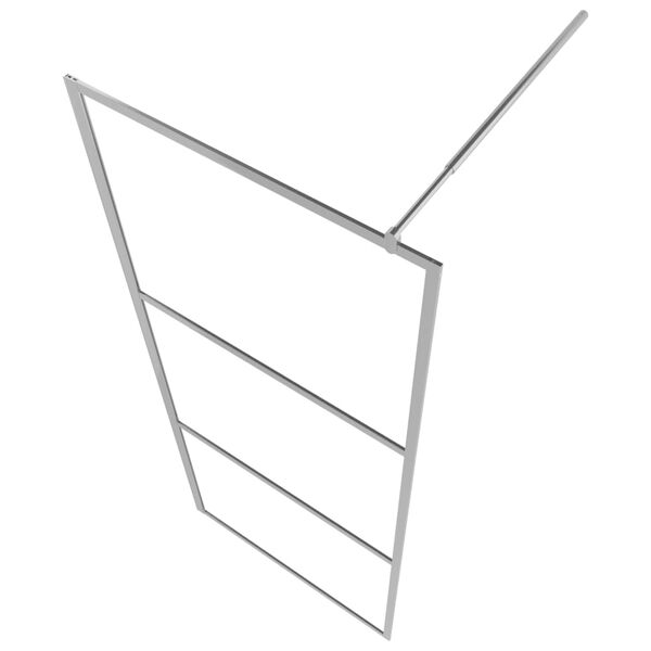 vidaXL Ścianka prysznicowa, mrożone szkło ESG, 115 x 195 cm