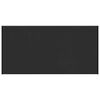vidaXL Parapet okienny Czarny z rysunkiem drewna 100 x 45 x 4,5 cm PVC