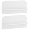 vidaXL P&oacute;łka ścienna 2 szt. Biały 80,5 x 13,5 x 37,5 cm