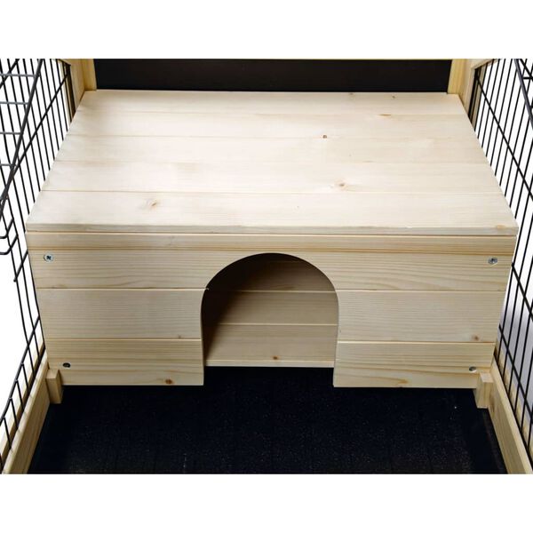 Beeztees Klatka dla królika Mex, wewnętrzna, drewno, 116x54x65,4 cm