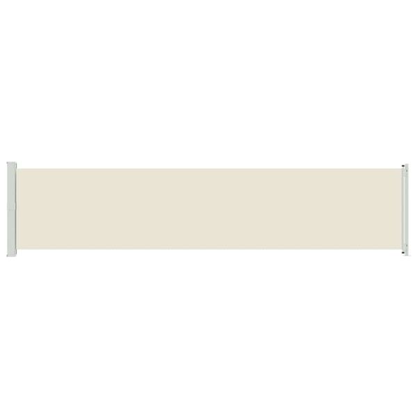 vidaXL Wysuwana markiza boczna na taras, 140 x 600 cm, kremowa