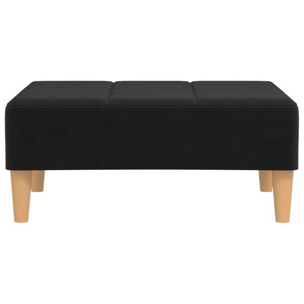 vidaXL Podnóżek, czarny, 78x56x32 cm, tapicerowany tkaniną