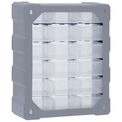 vidaXL Organizer z 18 średnimi szufladkami, 38x16x47 cm