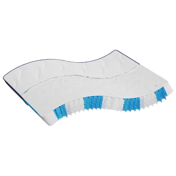 vidaXL Materac kieszeniowy, średnia twardość, 200x200 cm