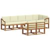vidaXL Zestaw sof na zewnątrz 8 szt. Naturalny i Kremowy