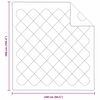 vidaXL Koce i kołdry Biały 240 x 260 cm Mikrofibra