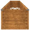 vidaXL Podwyższona grządka ogrodowa 482x50x36 cm, stal Corten