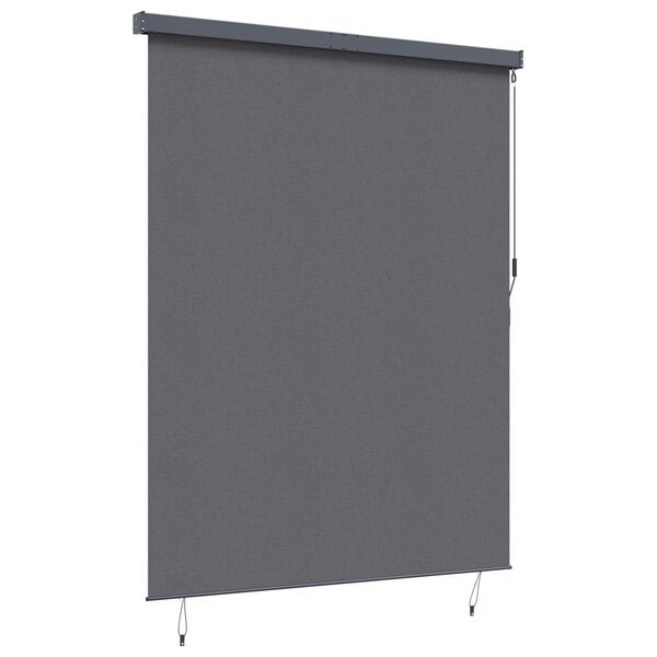 vidaXL Roleta z zasłonami Antracyt 200 x 250 cm Materiał i Aluminium