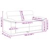 vidaXL Sofa 2-osobowa Czarna 160x81x84 cm Tkanina