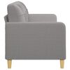 vidaXL Sofa 3-osobowa, jasnoszara, 180 cm, tapicerowana tkaniną