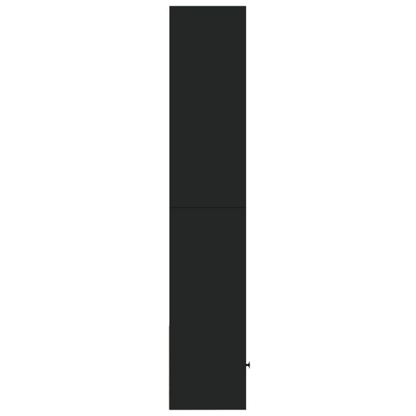 vidaXL Regał, czarny, 40x36x189 cm, materiał drewnopochodny